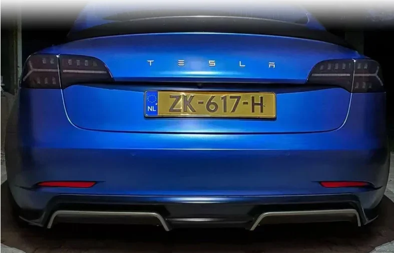 Передняя губа бампера из настоящего углеродного волокна для Tesla Model 3 2018-2022 +