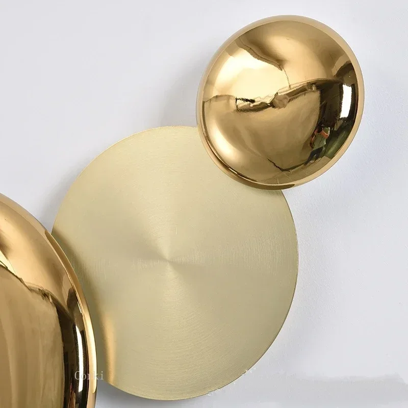 Скандинавский роскошный настенный светильник с листьями лотоса современная