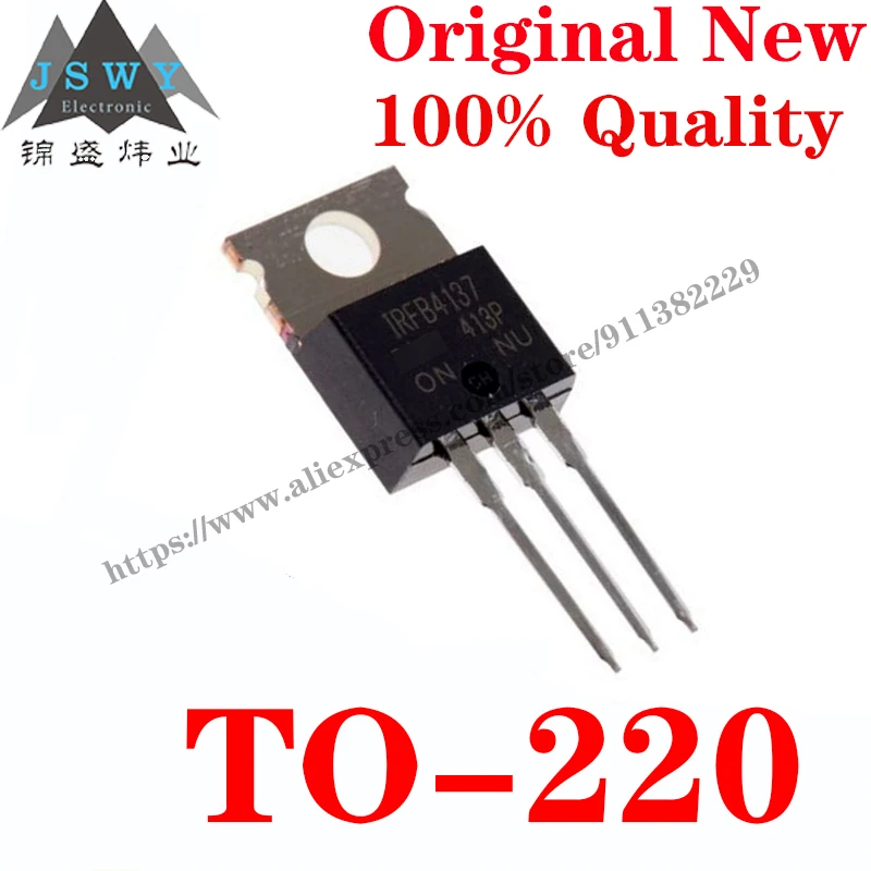 10~100 PCS IRFB4137PBF TO-220 Discrete Semiconductor Transistor MOSFET IC Chip With the for module arduino Free Shiping IRFB4137