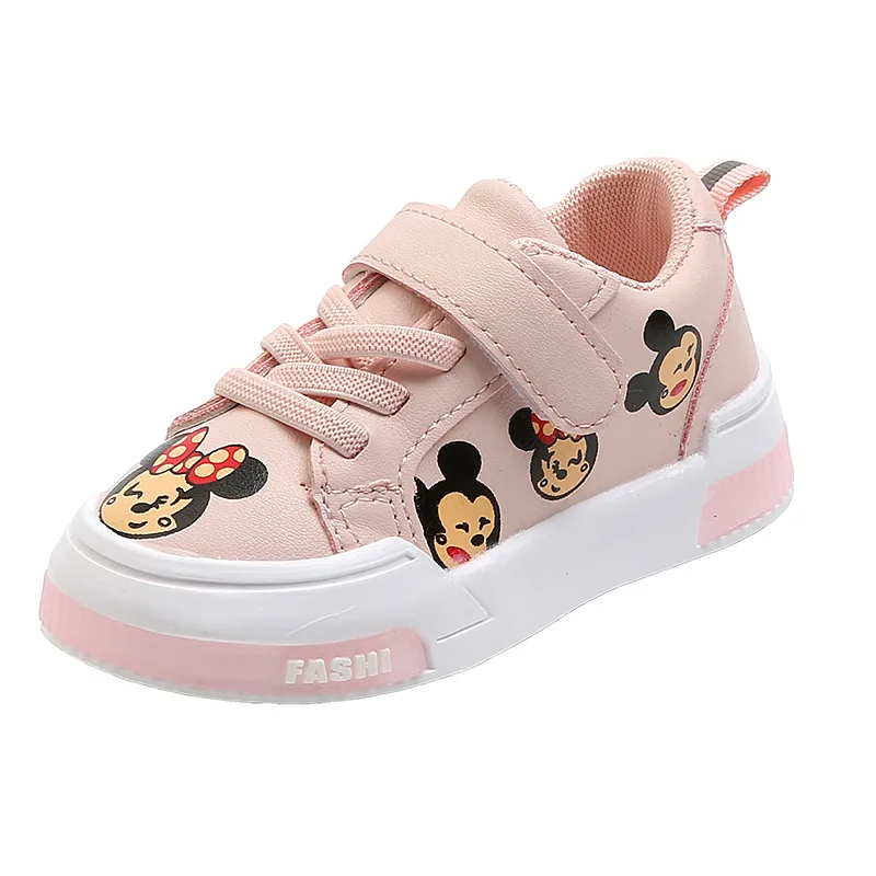 

Disney children's shoes new all-match cartoon Mickey sneakers baby casual shoes fashion non-slip soft bottom Korean