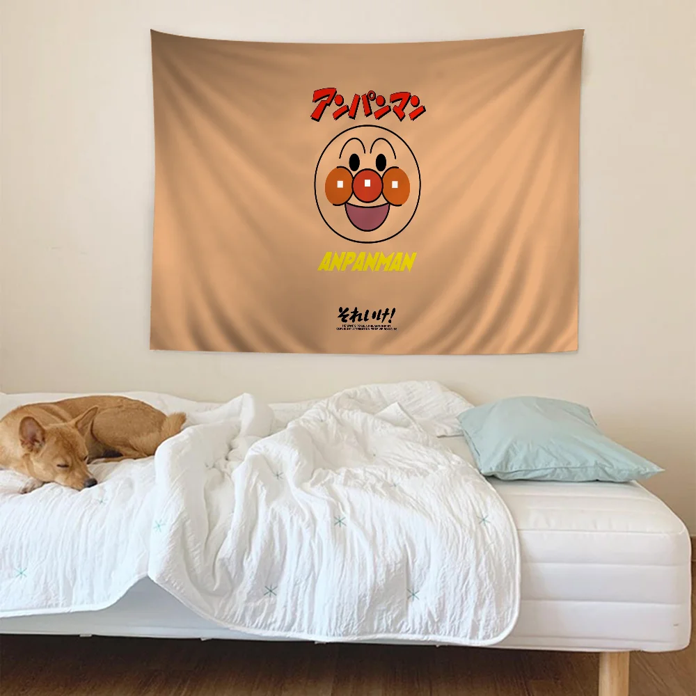 Children A-Anpanman Anime Cartoon Tapestry For Living Room Home Dorm Decor INS