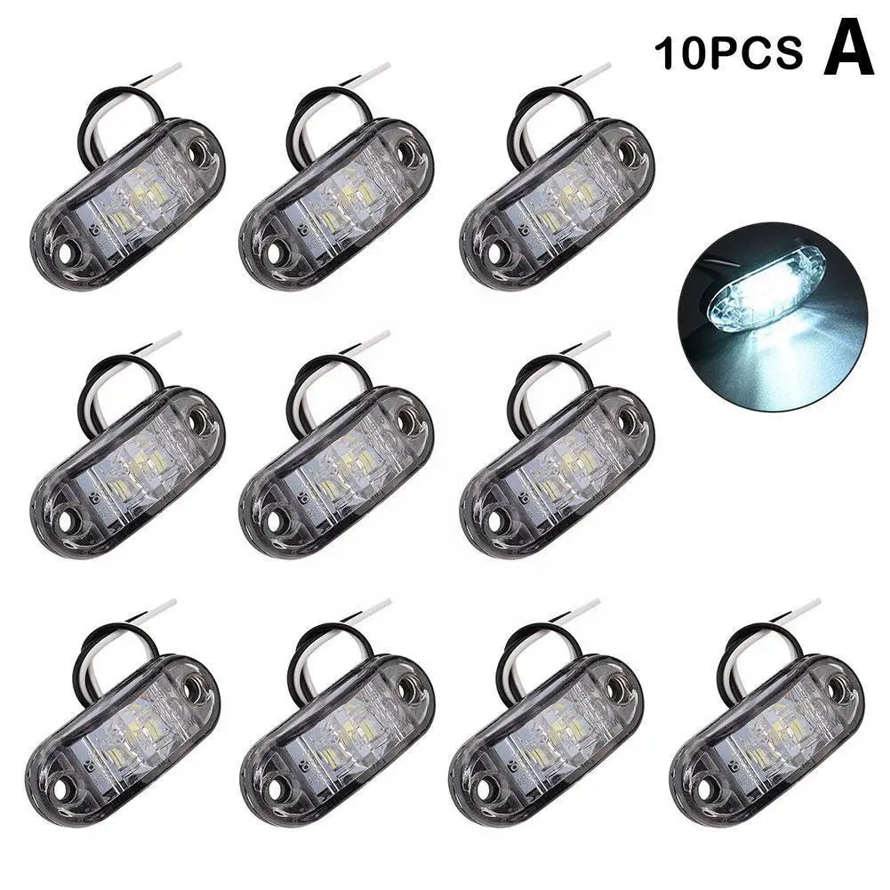 

10Pcs Truck Warning Light LED Trailer Strobe Flashing Parking 12V Marker LED Truck Side Accesorios 24V White/Orange/Red Lig U3T5