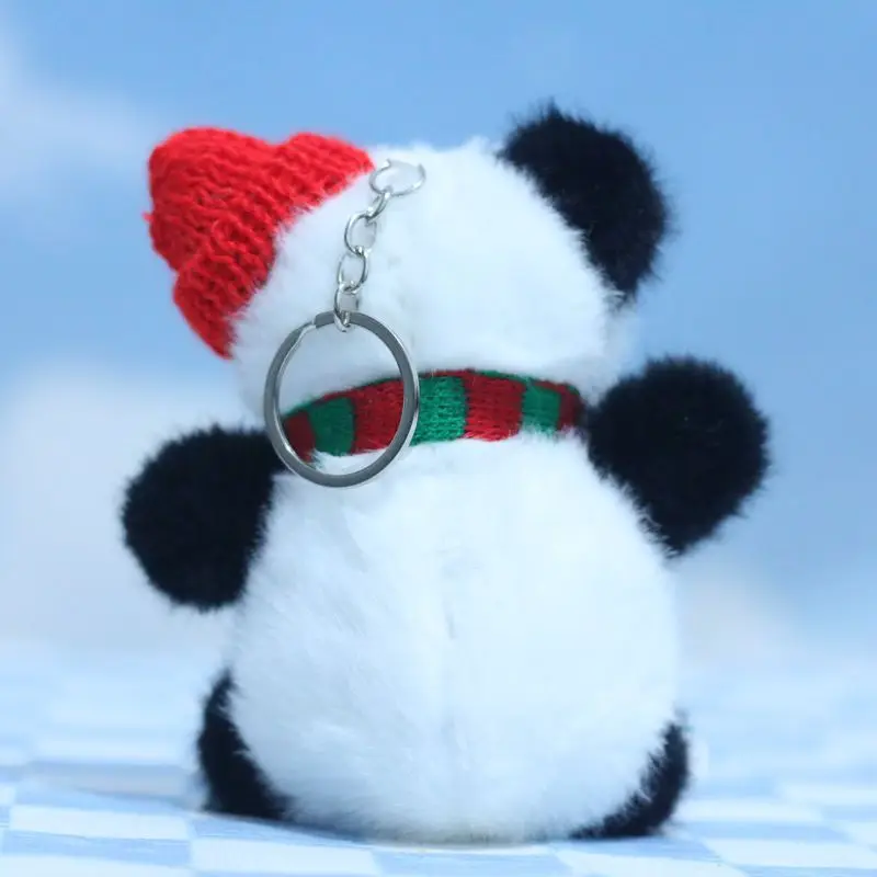 Кавайная подвеска в виде панды рождественская шапка медведь плюшевые игрушки