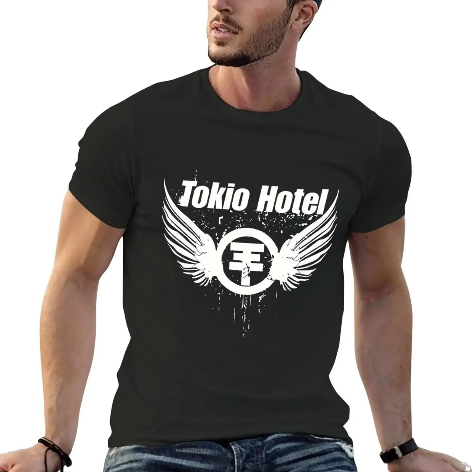 Tokio Hotel Merch Футболка с логотипом футболка рисунком футболки одежда в стиле аниме