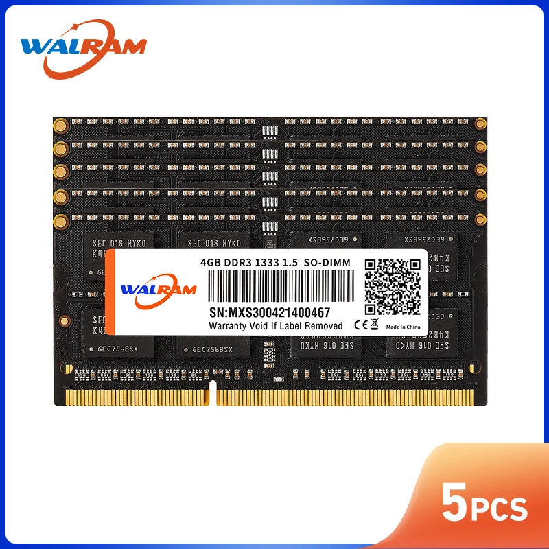 ОЗУ WAL RAM 4 Гб DDR3 память для ноутбука 1333 МГц 1600 1866 10600S 12800S 14900S |