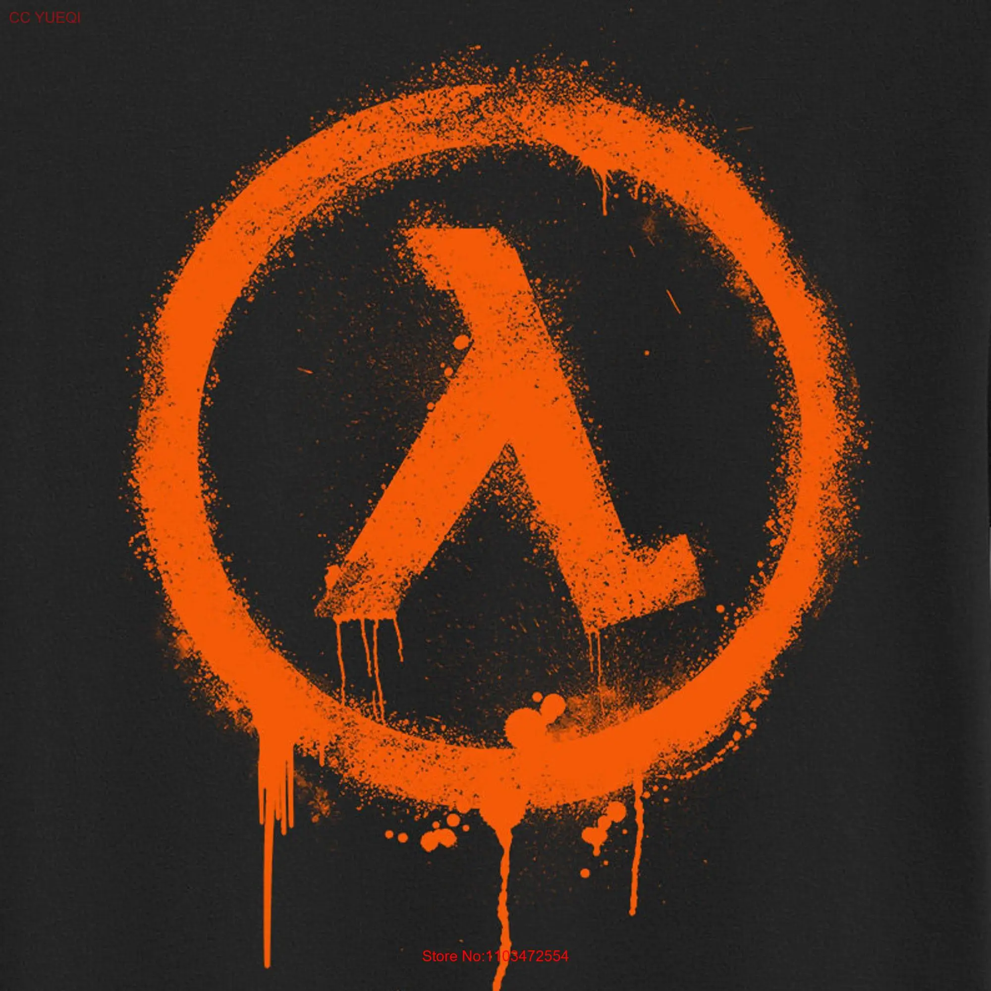 Футболка Rise Shine Half life с длинным или коротким рукавом Гордона Фримана черного