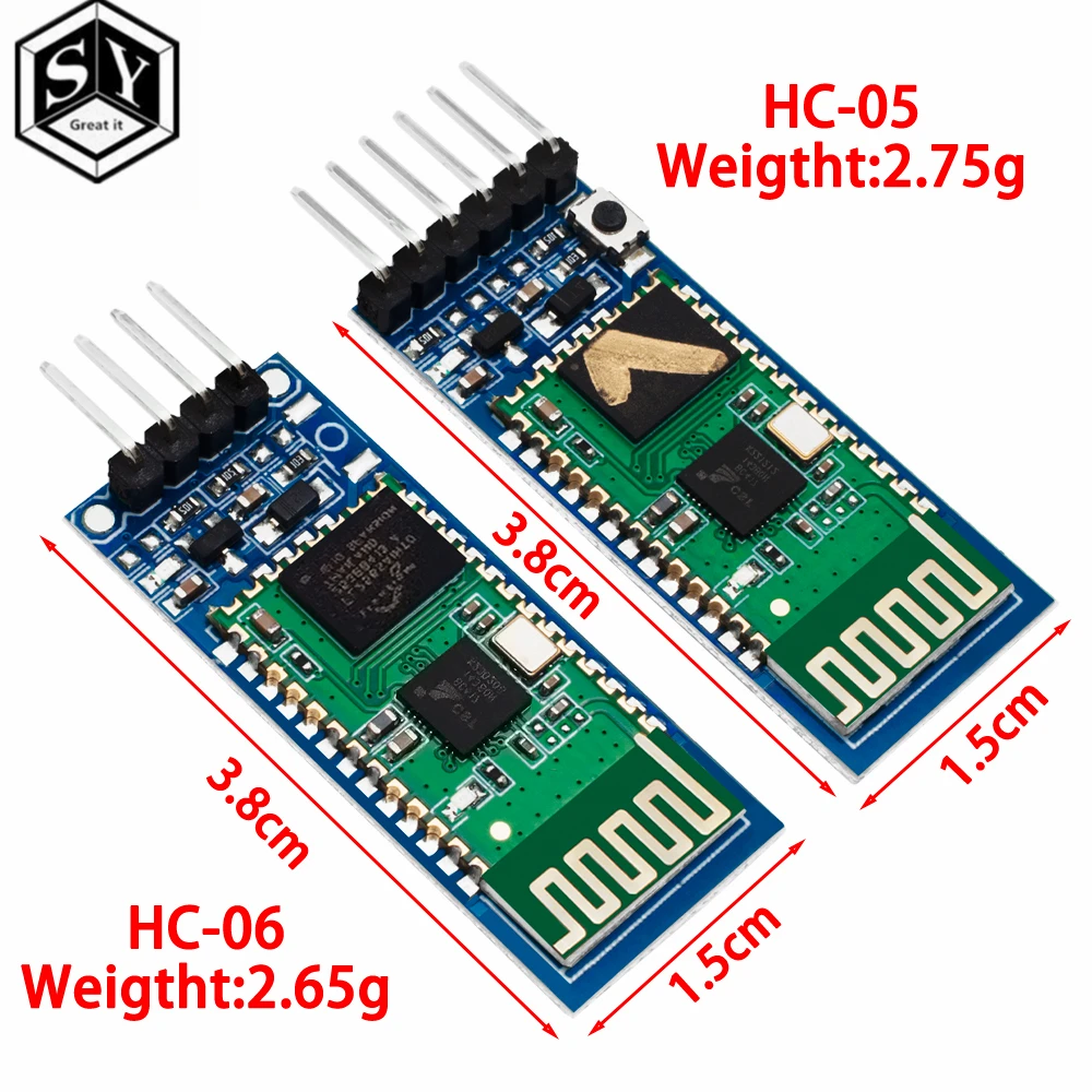 HC-05 HC-06 Радиочастотный беспроводной Bluetooth-трансивер ведомый модуль HC05/HC06