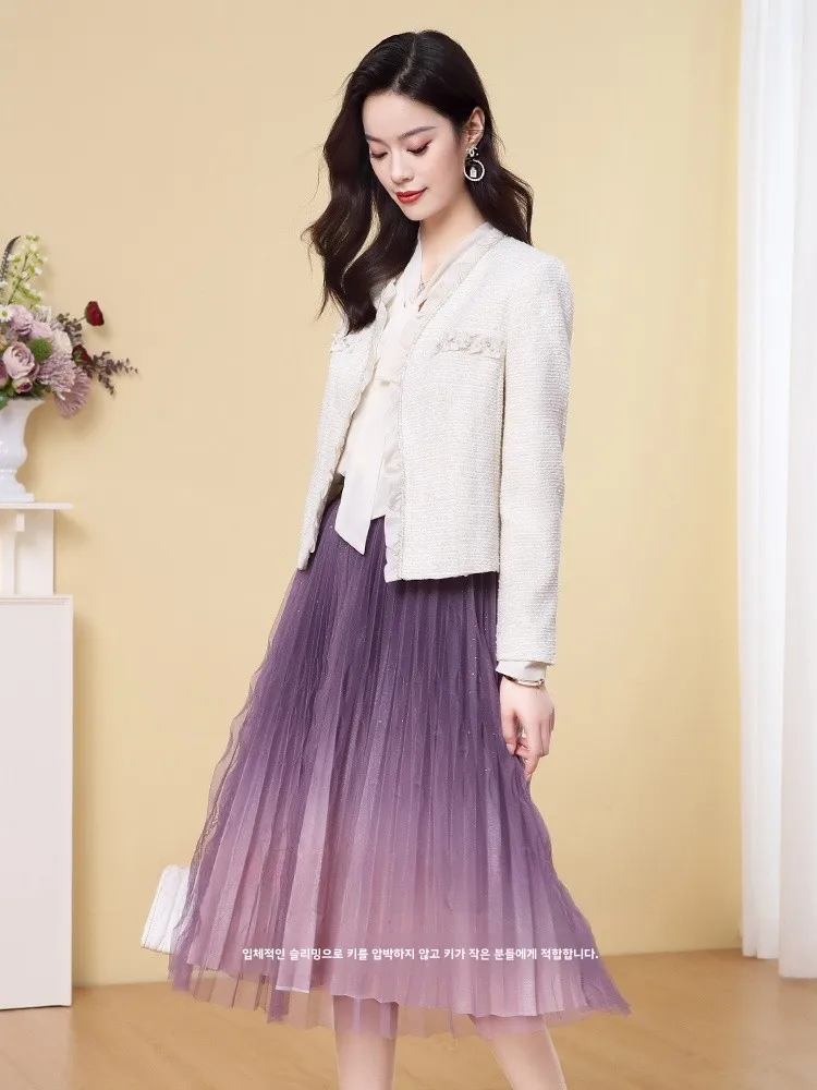 Элегантная светская абрикосовая короткая изящная верхняя одежда Shixu с v-образным