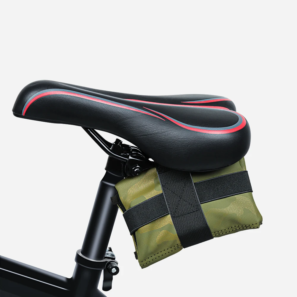 

HNQH New Bicycle Bag Tail Kit Frame Burrito Bag Rear Seat Repair Tool Set Bicycle Saddle Bag Tool Riding Accessories