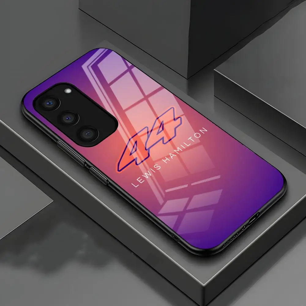 Фото Чехол для телефона Lewis H-Hamiltons 44 для Samsung S26 S25 S24 FE S23 S22 S21 Plus S20 Ultra Note20Ultra, черный, стеклянный №1