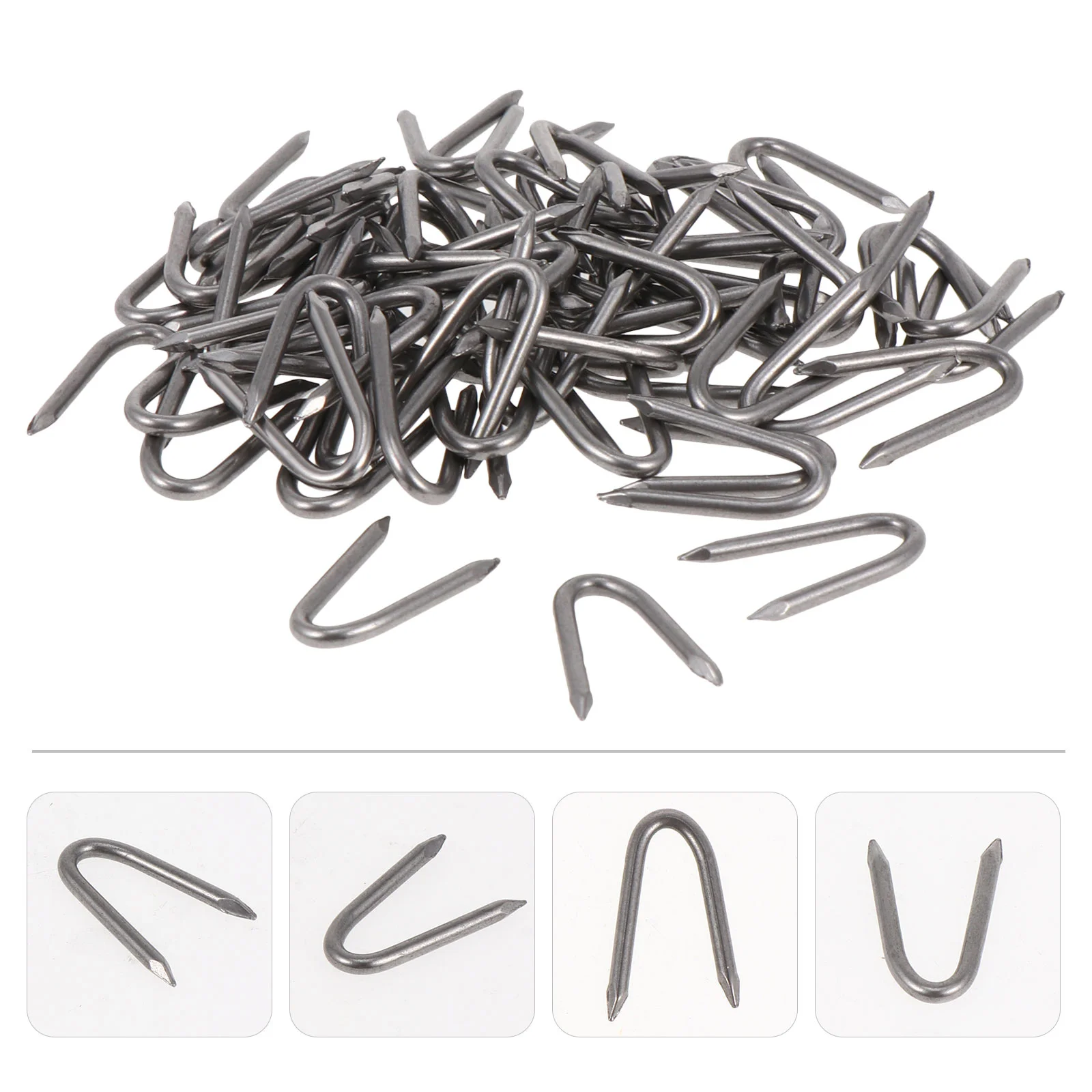 

Staples Fence Nail Garden Fabric U Staple Wire Pegs Landscape Nails Fencing Galvanized Stakes Poultry Fixing Iron Wood Shaped 4