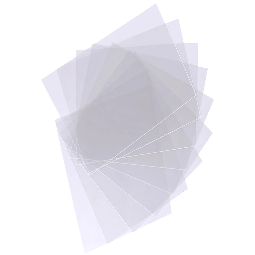 

12PCS Transparent Plastic Films PET Sheets Convenient Insulating Strips for Home Window (A4 Size)