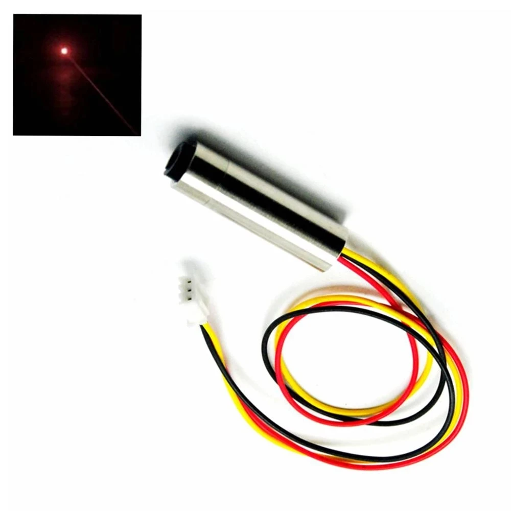 650nm 10mW Focusable Red Laser Diode Dot Module w/TTL 0-15KHz
