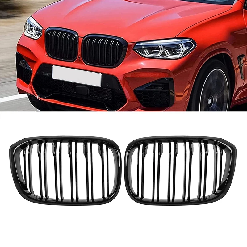 

Передняя решетка для BMW X3 X4 G01 G02 G08 2018-2021 (двойная решетка)