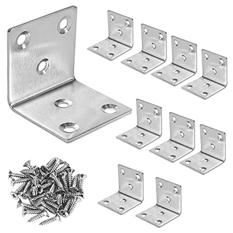 

Angle 40 X 40 Mm, Angle Connector 90 Degree L Brackets Corner Angle For Furniture Table Chair Bookshelf (Pack Of 10)
