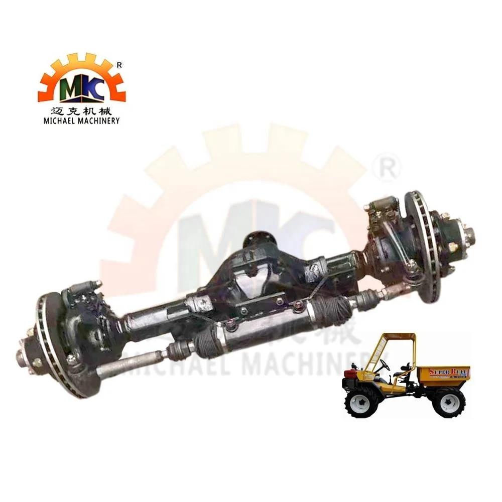 

Customized 4x4/4WD/4WS Mini Trailer/Tractor Front Wheel Steering Differential Axle with Disc Brakes
