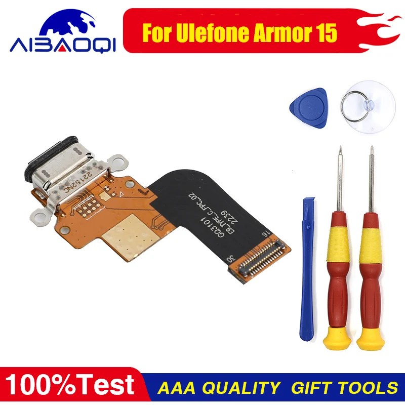 

New Original For Ulefone Armor 15 USB Charging Port Connector Charge Dock Board Flex Cable TYPE-C Slot Repair Parts
