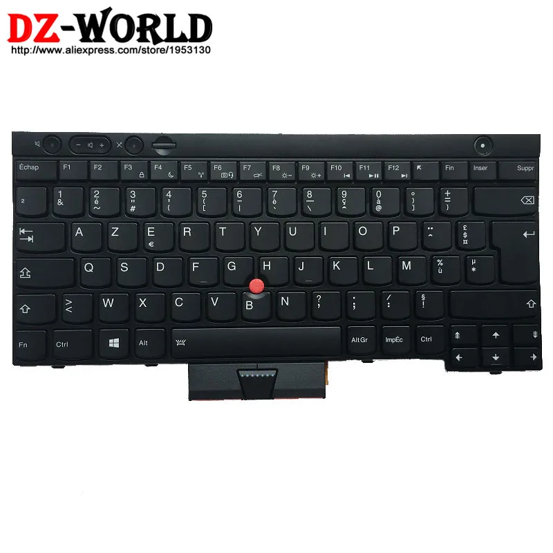Клавиатура Azerty FR с французской подсветкой для Lenovo Thinkpad T430 T430S T530 W530 X230 планшета и