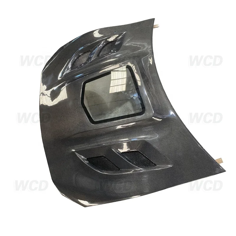 Воздухозаборник из углеродного волокна крышка двигателя прозрачная стеклянная