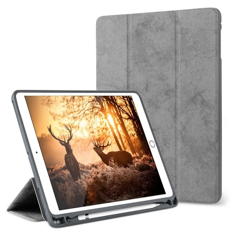 Чехол для iPad Pro 12 9 с держателем карандашей 2018 2017 2015 Премиум чехол из искусственной