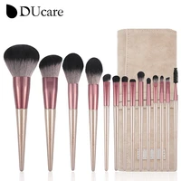 ducare 8 14pc makeup brushes set face eyeshadow make up cosmetic tools eyebrow blush blending brush with bag pinceaux maquillage