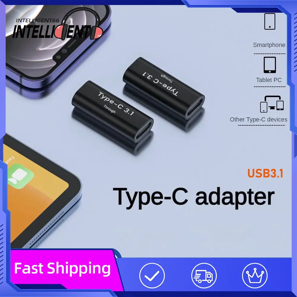 

4k Screen Projection Type-c Adapter Bidirectional Portable Double Female Adapter Full-function Usb Adapter Accessories Mini 10gb