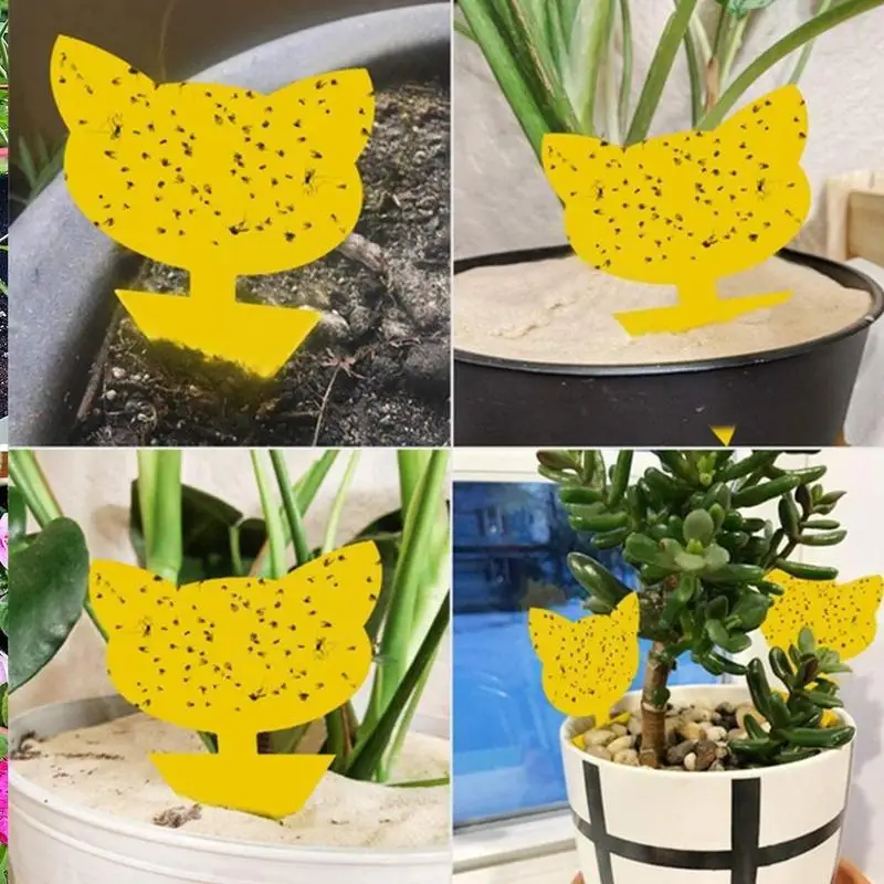 12 шт. прочные Желтые Липкие Ловушки для насекомых |