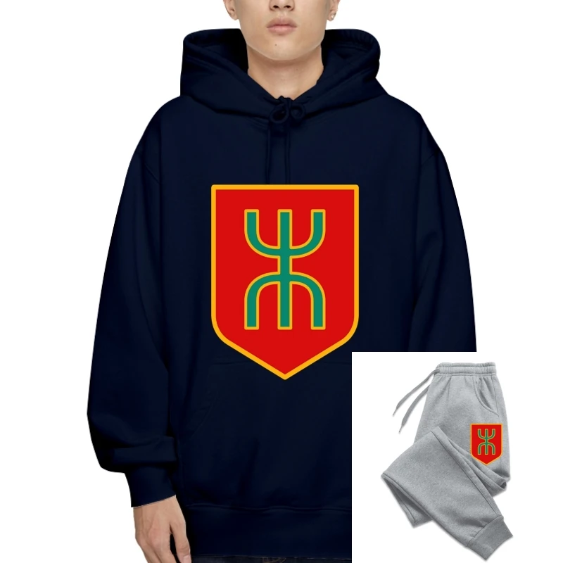 

Толстовка с Т-образной эмблемой amazigh, свитшот с капюшоном, Мужская Дизайнерская толстовка из 100% хлопка, мужская повседневная Весенняя флисовая толстовка