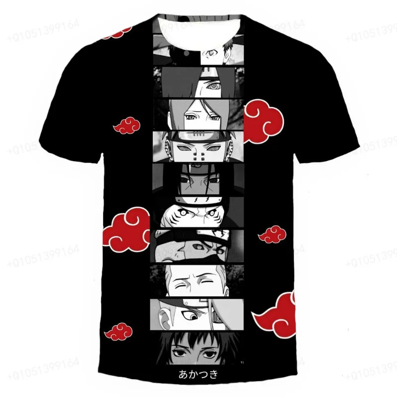 

Japanese Anime Naruto Boy And Girl T-shirt, Cartoon Cool Boy T-shirt, Casual T-shirt, 3-14 Years Old, Children's Clothing