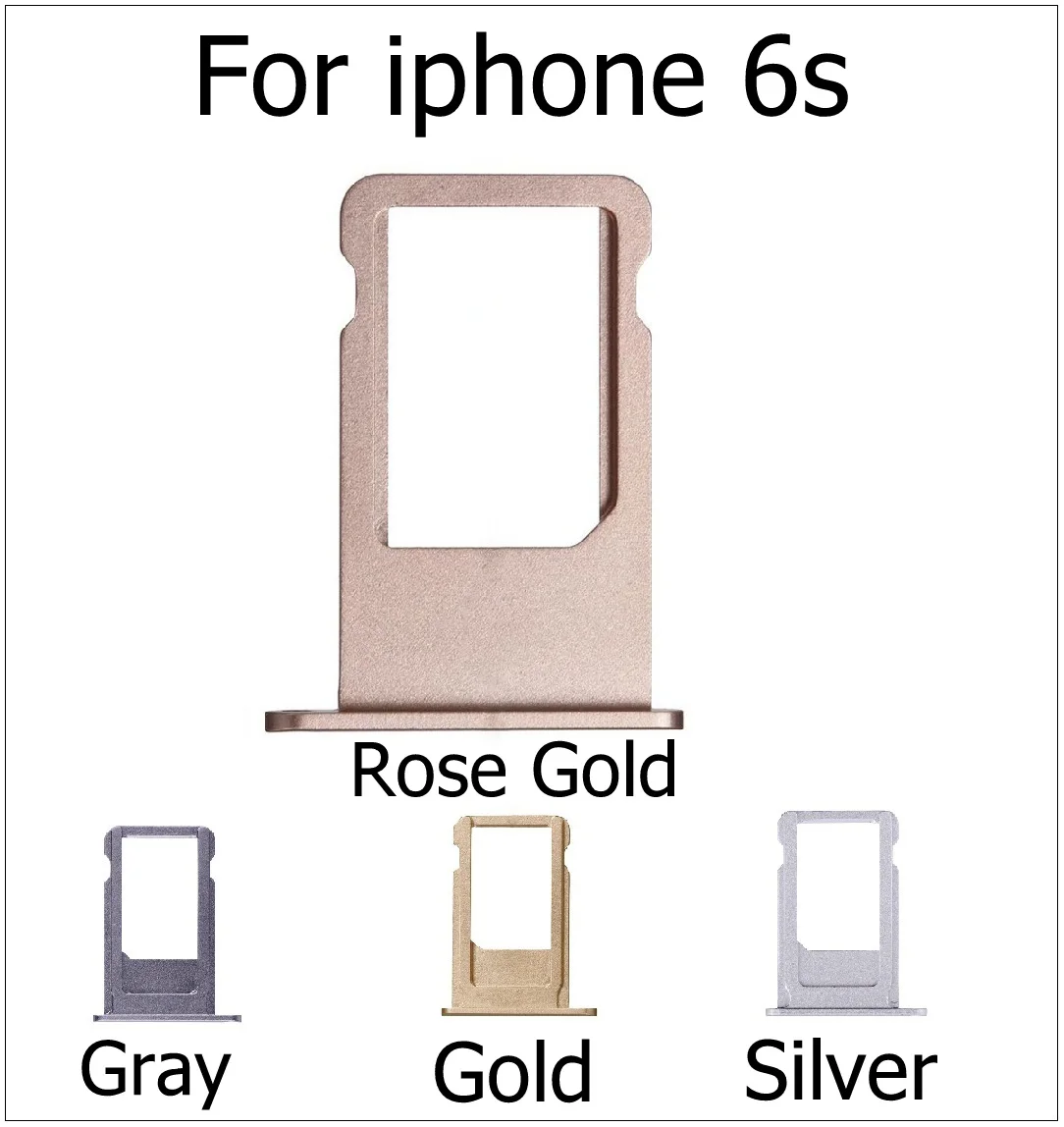 Фото Лоток для SIM-карты для iPhone X, 6, 6s, 7, 8 Plus, оригинальный держатель для SIM-карты, замена, ремонтные детали №3