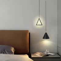 jmzm modern copper chandelier light luxury mini bedside pendant lamp for living room tv background sofa decorative pendant lamp