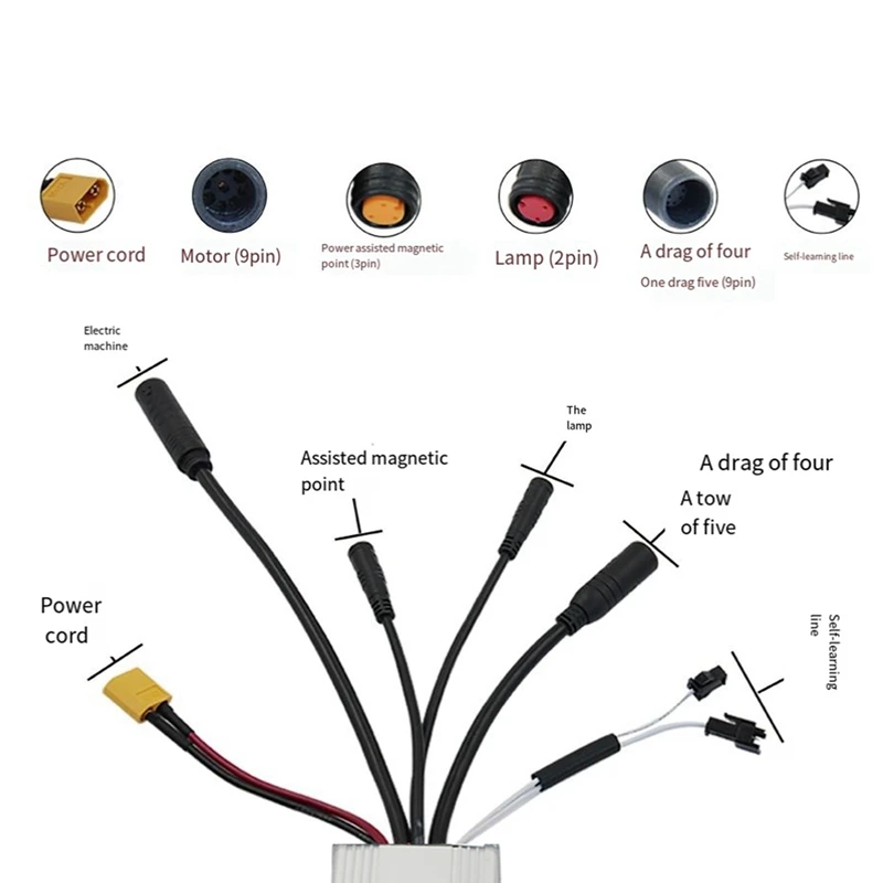 Аксессуары для велосипеда контроллер 24 В 36 48 В-17 а водонепроницаемый с тремя