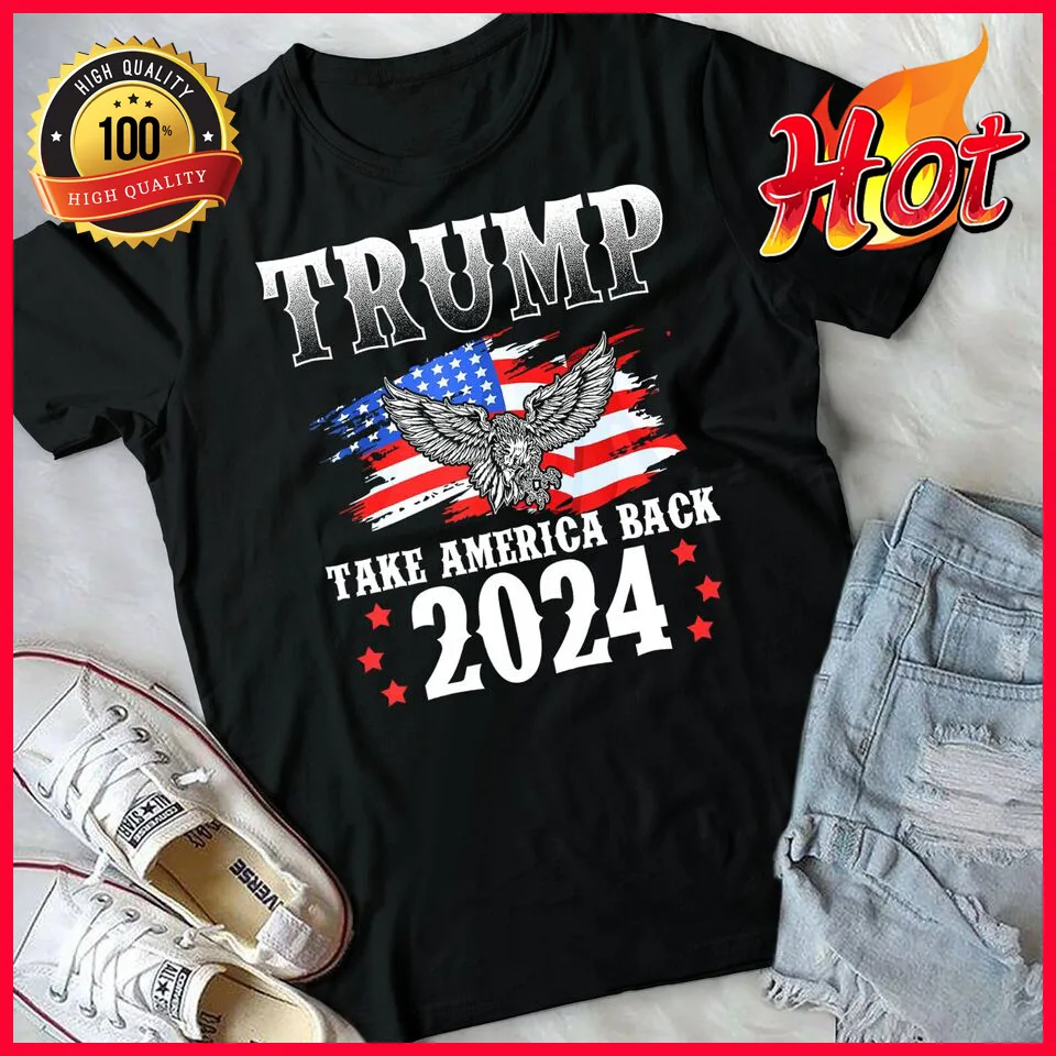 Футболка с американским флагом и надписью Take America