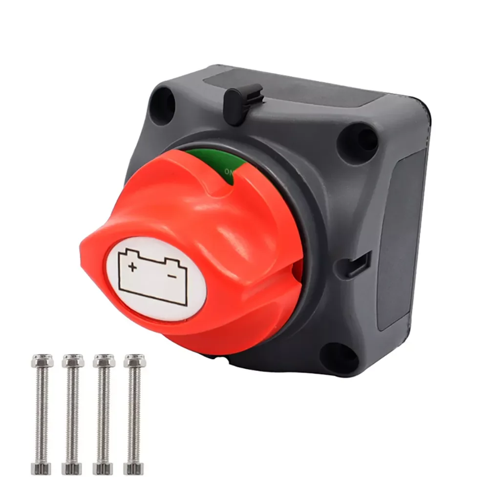 

275A-455A Car Battery Power Cut-Off Switch 12V-48V Disconnector ON/OFF 2 Position Isolator for Marine Boat Vehicles RV ATV UTV