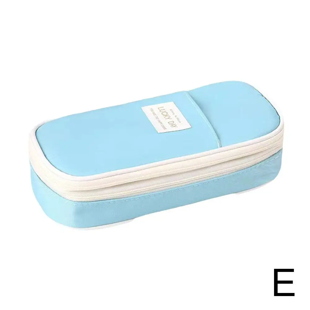 Пенал большой емкости для карандашей школьные принадлежности сумки хранения