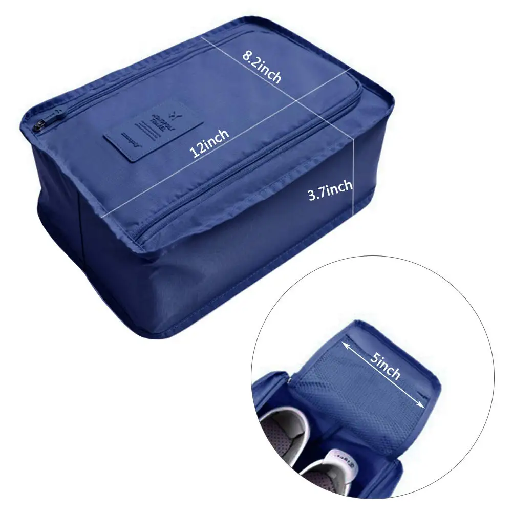 Portable Shoe Bags Travel Holds Multifunction Waterproof Folding Storage High Capacity Shoe Pouch Organizer images - 6