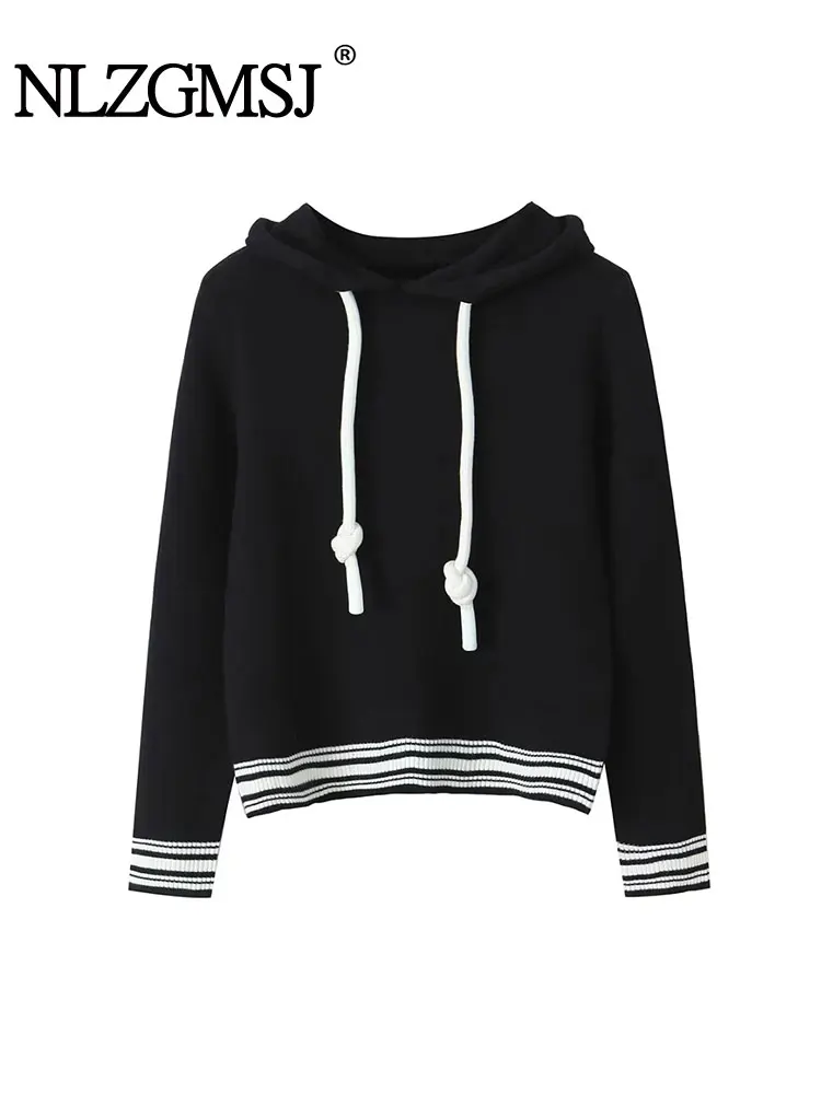 

Осень 2023, женские толстовки TRAF, Свободный свитшот с длинным рукавом, дизайнерский Повседневный пуловер