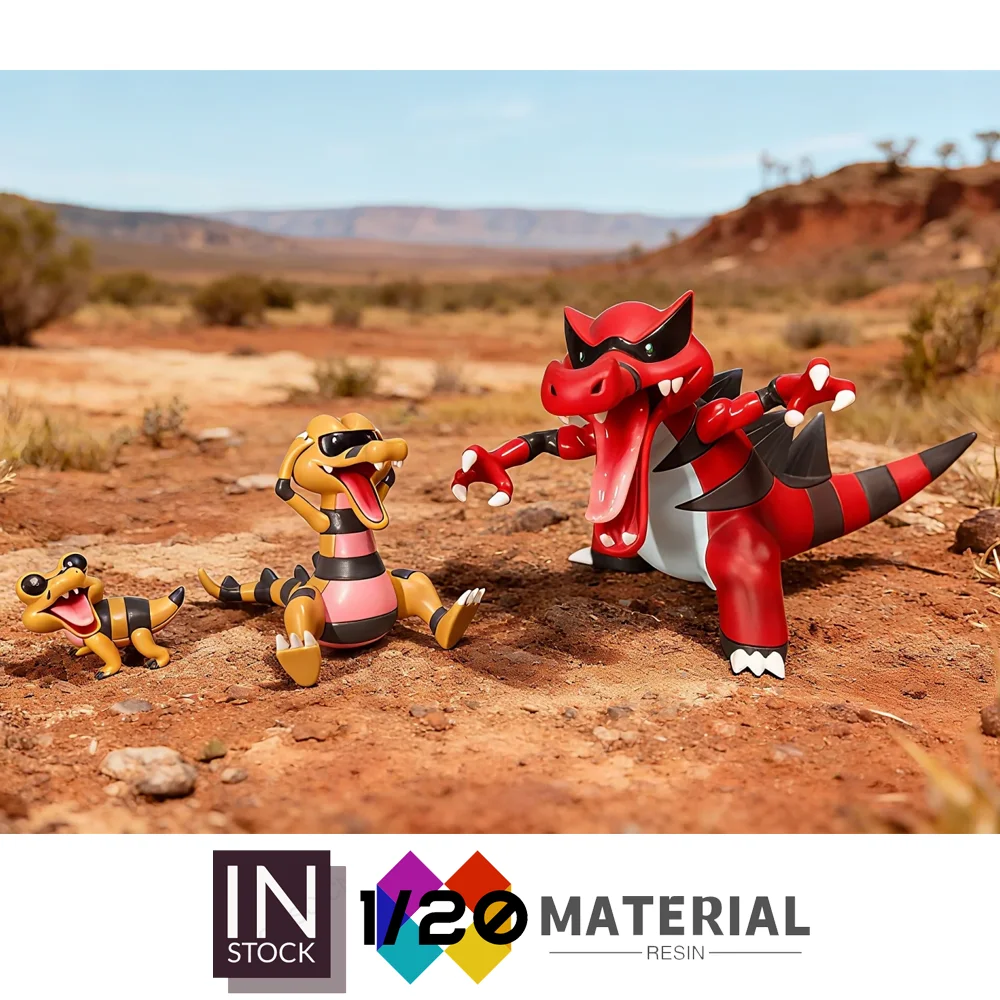 Фото [В наличии] World Resin Scale [AQUA] — Sandile & Krokorok & Krookodile [Split RE-MENT] №1