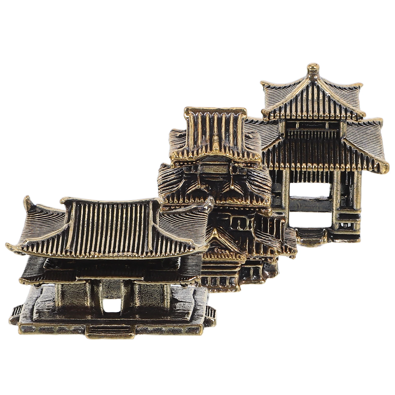 Миниатюрная пагода ROSENICE пластик 3 шт.