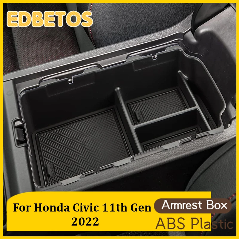 

For Honda Civic 2022 Accessories Center Console Organizer Tray, For 11th Gen Honda Civic 2022+ Sedan Sport Armrest Storage Box