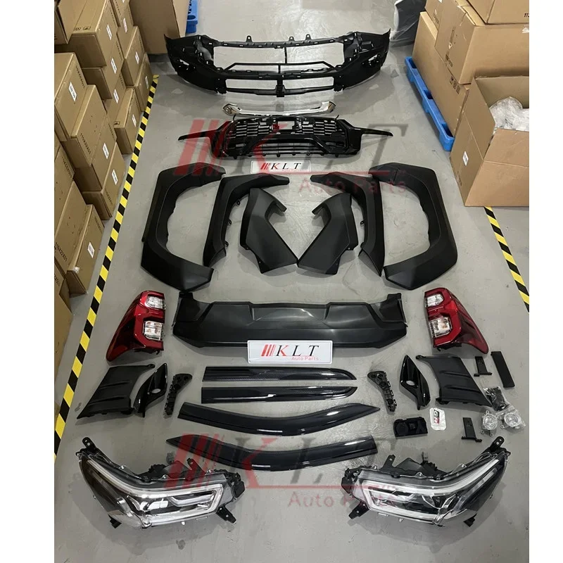 KLT 2023 Gr Sport комплект для подтяжки лица обновления Bodykit Toyota Hilux Revo 2016 2017 2018 2019 2020