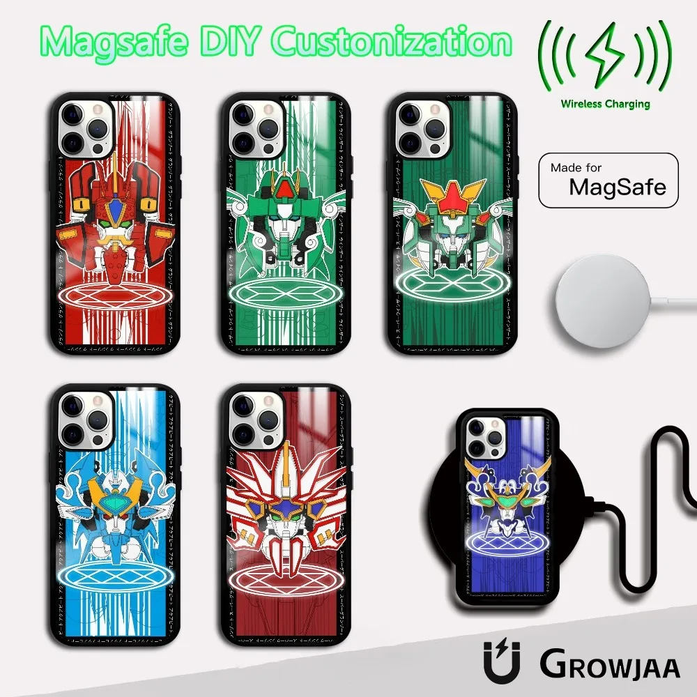 Чехол для телефона M-Mado King G-Granzort iPhone 16 15 14 13 12 11 Pro Max Plus Mini Magsafe Mirror беспроводной