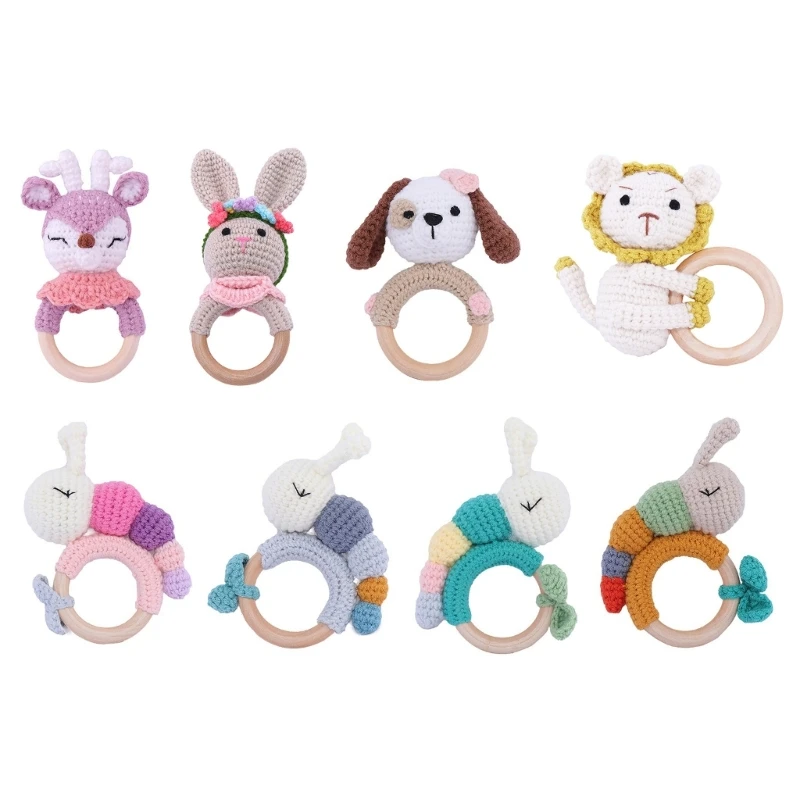 

Детская игрушка кольцо трикотажное животное
