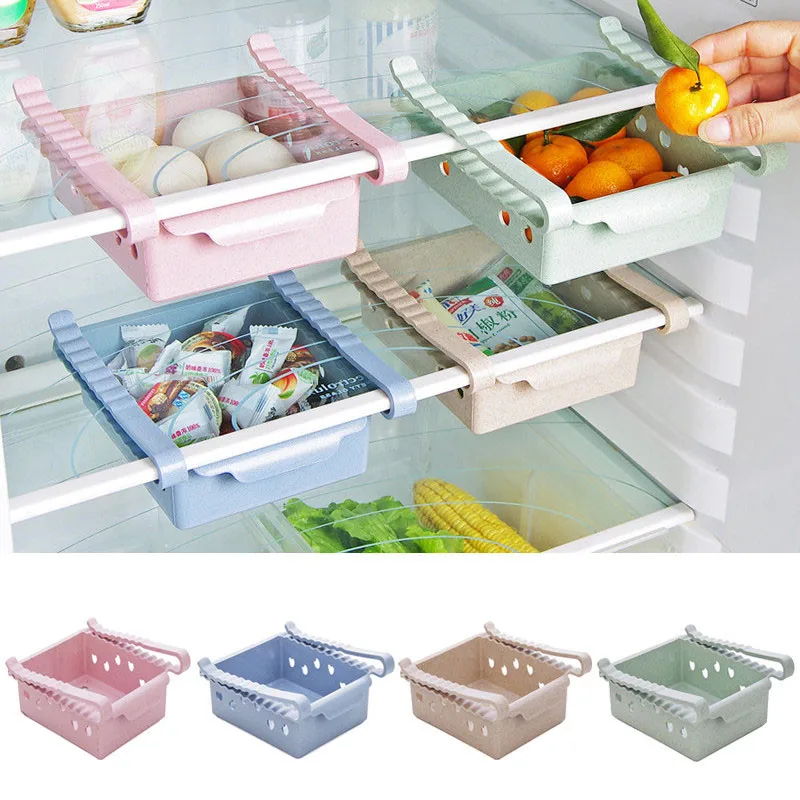 

New Kitchen Article Storage Shelf Refrigerator Drawer Shelf Plate Layer