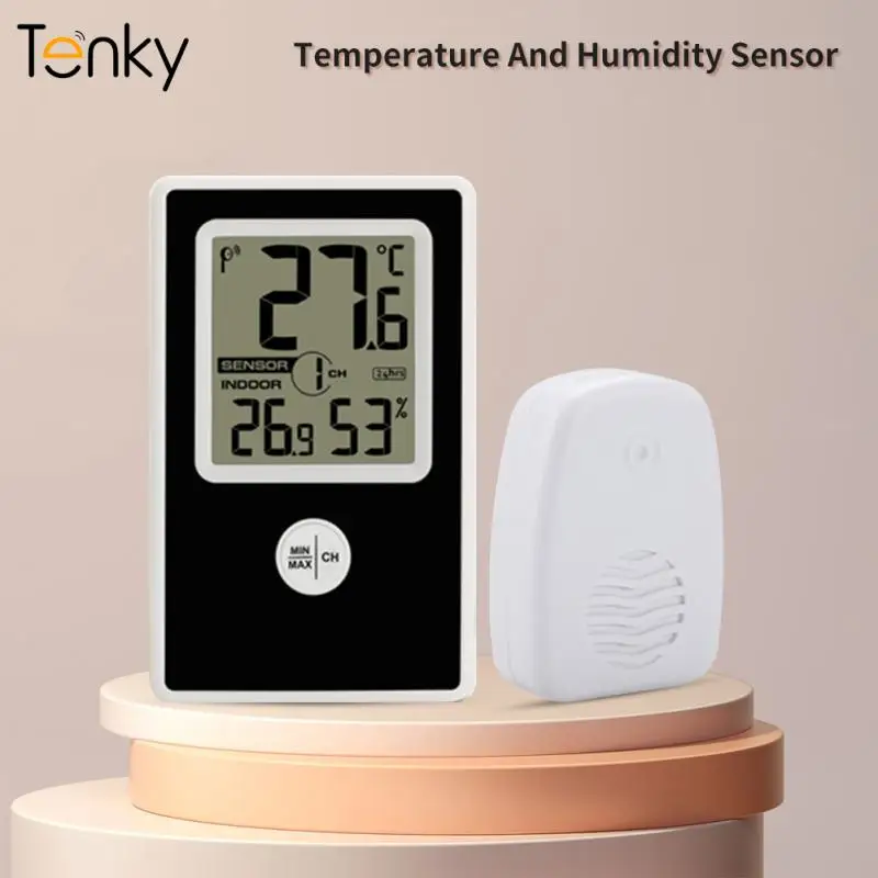 

Tenky Digtal Wireless Temperature & Humidity Sensor 8 Channels 433 MHz Indoor/outdoor ℃/℉ Switch Intelligent Weather Station