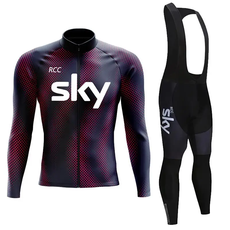 Мужской Велосипедный Комплект Rcc Sky 2024 Трикотаж С Длинными Рукавами Снаряжение