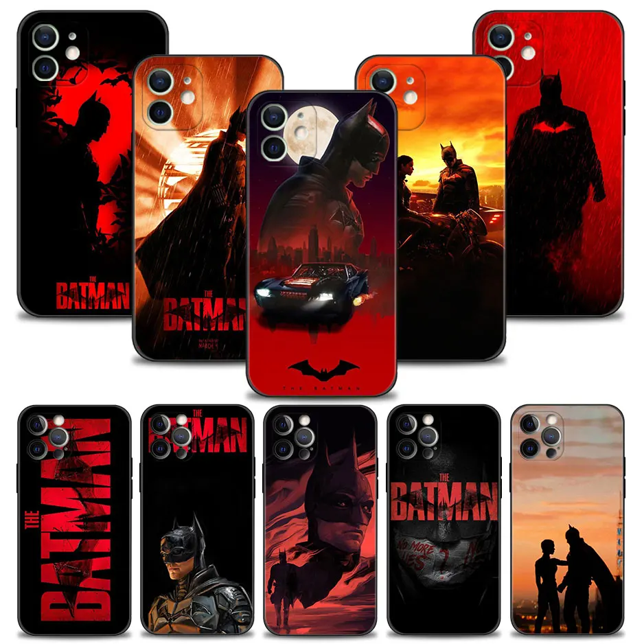

Case For iPhone 11 12 13 Pro Mini X XR XS Max 6 7 8 Plus Movice The Batman 2022 Catwoman Robert Pattinson Cover Protect the Lens