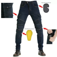 anti fall riding motorcycle pants with protective gear off road racing jeans waterproof denim cloth jeans