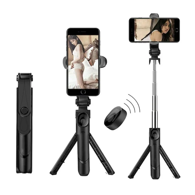 

3 In 1 portable Selfie Stick Phone Tripod Extendable Monopod with Bluetooth-compatible Remote for Smartphone Selfie Stick home