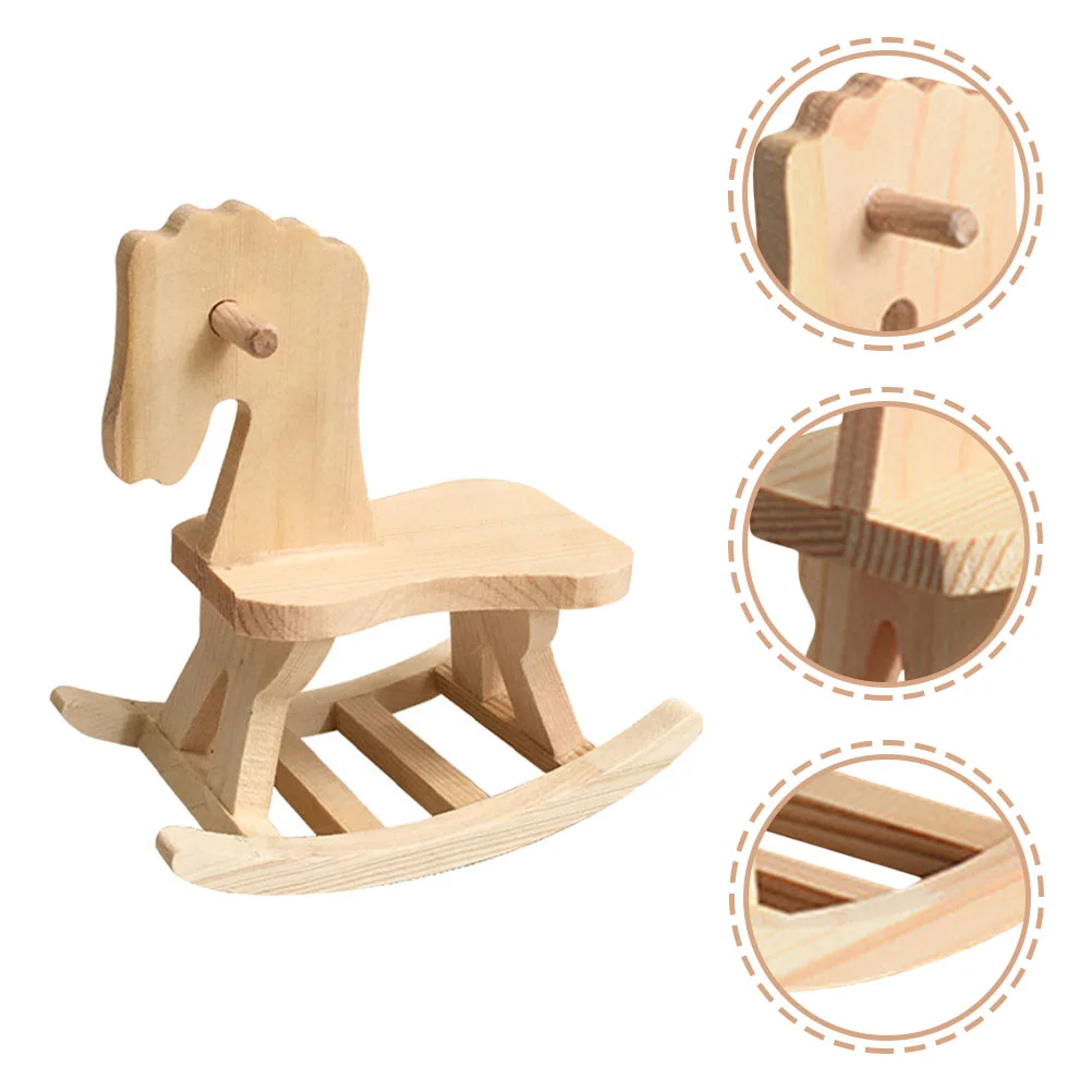

3 Sets DIY Toy Wooden Horse Cars Toys Assembly Model Toddlers Decorations Kids Assemble Educational Child Aeroplane